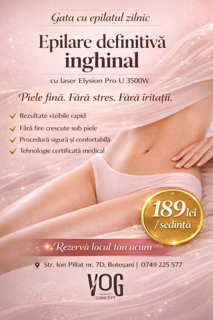 Epilare definitivă inghinal - ofertă Vogue Beauty Center Botoșani